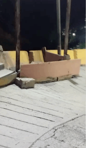 Rechazan construcción de kiosco en la carretera hacia El Polvorín