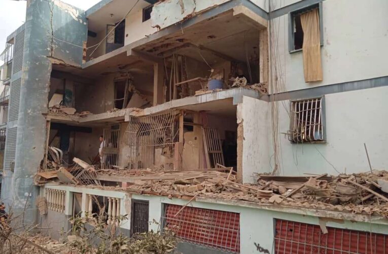 Bloque 12 de La Soublette afectado por bombardeos