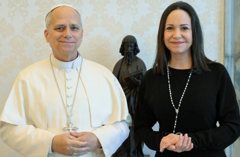 El papa León XIV recibió a María Corina Machado