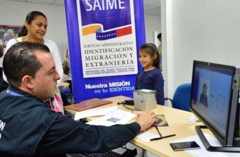 Saime realizará jornada especial de cedulación sin necesidad de cita previa