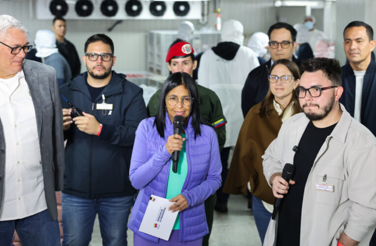 Delcy Rodríguez: Sector embutidos se incrementó un 32%