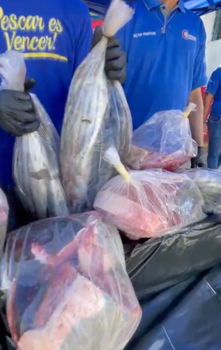 Donan una tonelada de pescado a 15 hospitales