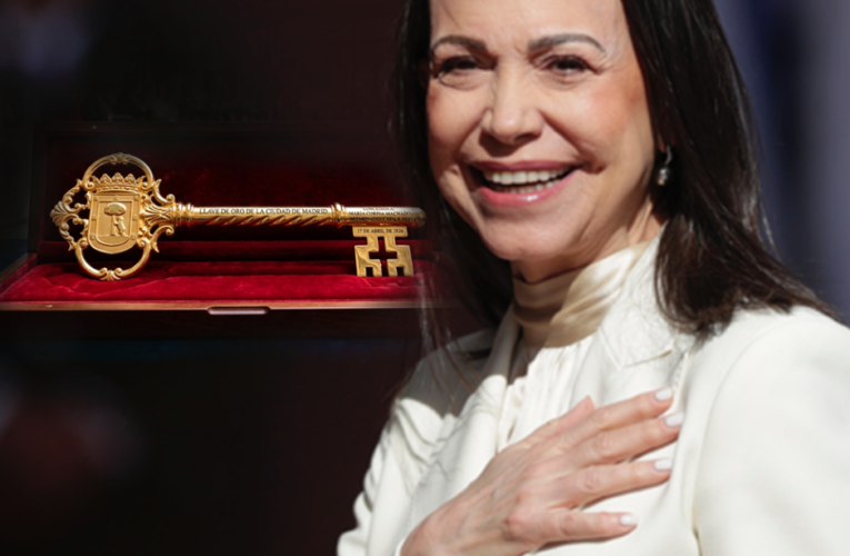 Entregarán Llave de Oro de Madrid a María Corina Machado