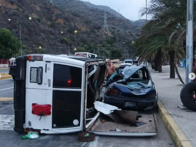 2 Machitos volcaron por exceso de velocidad en apenas 6 días en Vargas