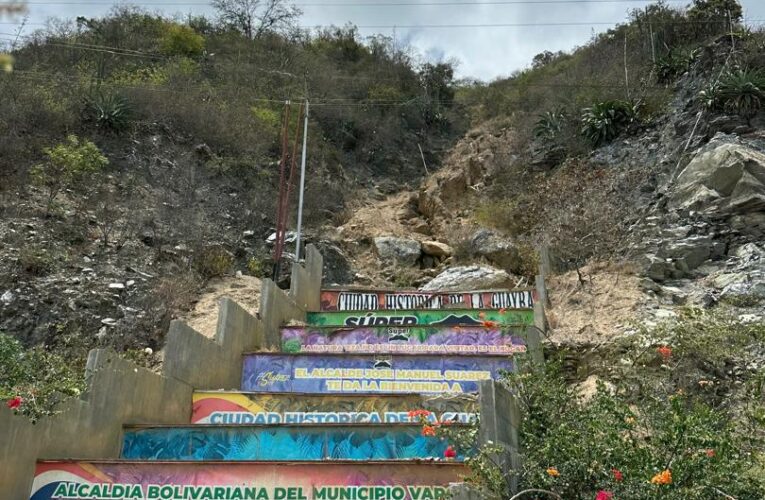 Terreno inestable detrás de la Guipuzcoana