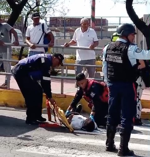 Motorizado arrolló a peatón