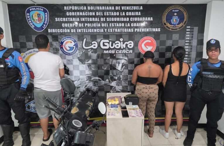 Cayeron con drogas 2 mujeres y 1 hombre