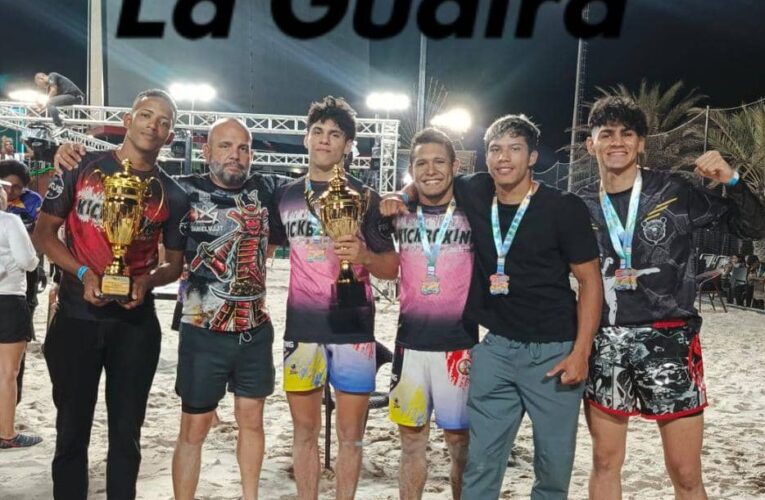 Kickboxing La Guaira dominó III Nacional de arena en Macuto