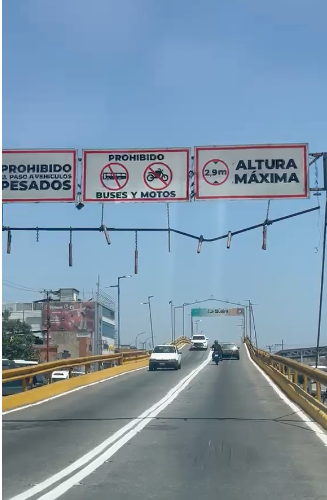 Dañado el control de altura del elevado de Pariata