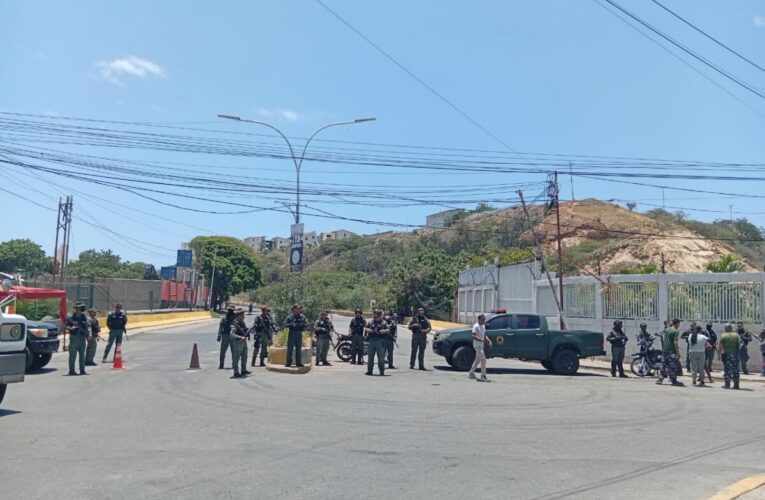 Militarizados los accesos en Playa Grande