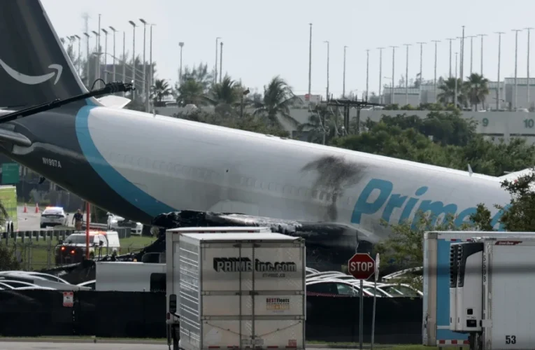 Se estrelló avión de Amazon en Aeropuerto de Miami