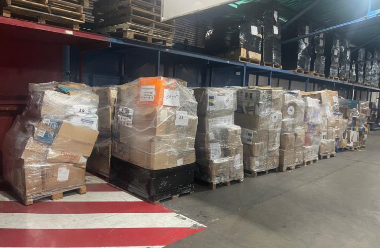 Llegaron toneladas de ayuda humanitaria de Portugal