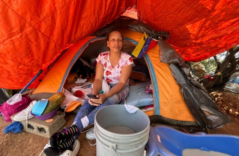 “Vivir en una carpa es horrible”