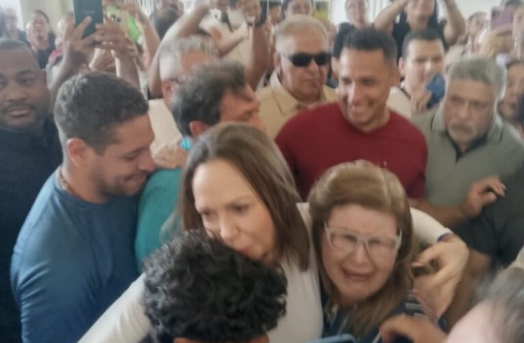 María Corina Machado reaparece en Barquisimeto