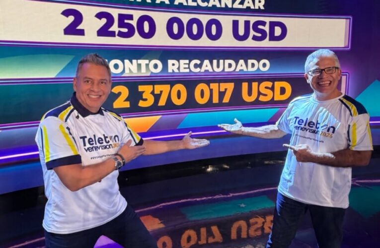 Teletón superó los dos millones de dólares